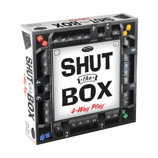 University Games UNV53502 Shut The Box 4 Way Play Board Game - Ages 8 Plus